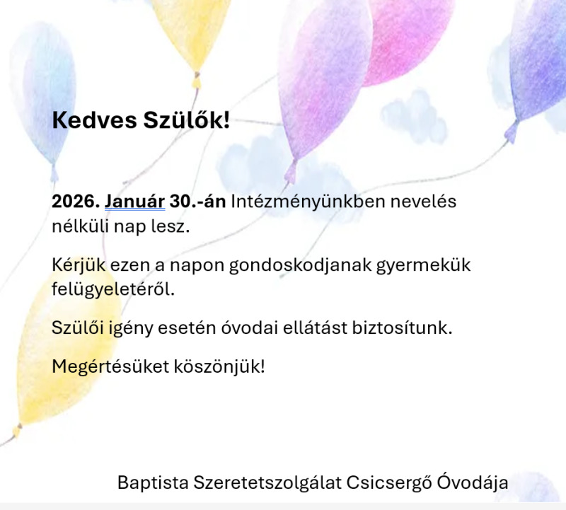 Nevelés nélküli nap